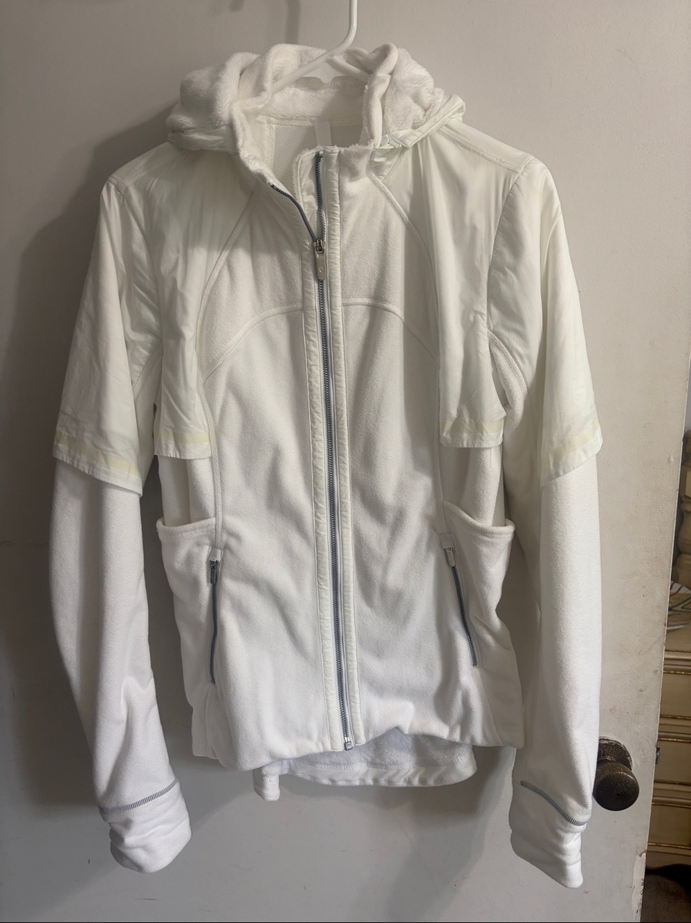 Lululemon Fleece White Jacket